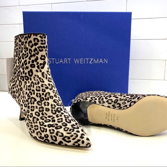 NIB Stuart Weitzman cheetah print calf hair boots - Picture 8 of 15